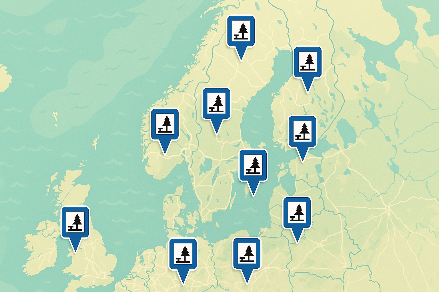Glad resenär som använder appen